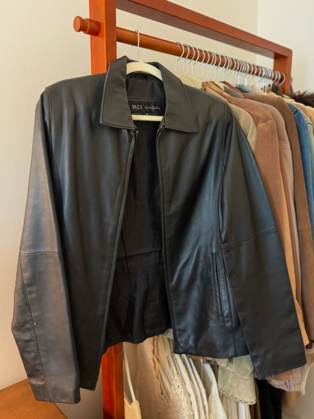 Vintage R&O Reilly Olmes Black Genuine Leather Jacket | Medium